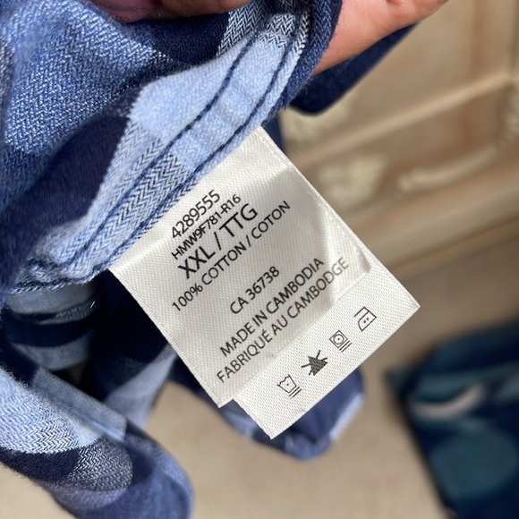 Haggar mens Long Sleeve Button-Up Shirt 🌐 - Picture 6 of 7